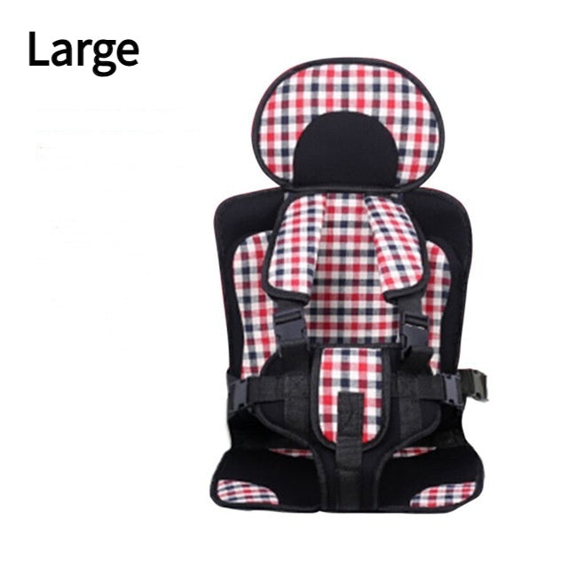 Baby Safety Seat – Portable Infant Car & Stroller Chair Pad Red lattice large