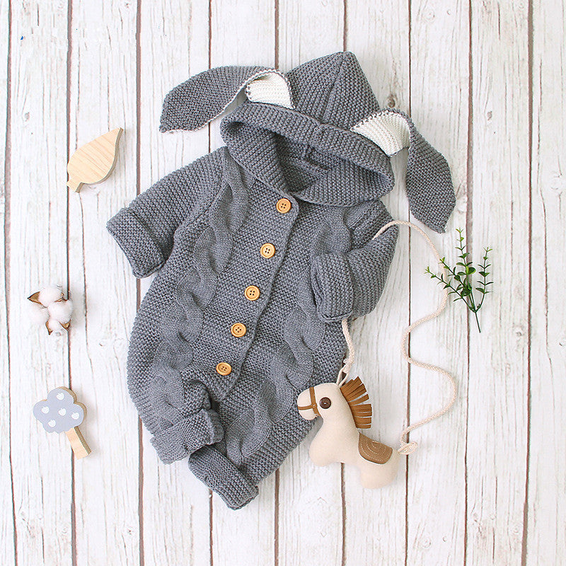 Baby Knitted Romper – Soft Warm One-Piece Outfit