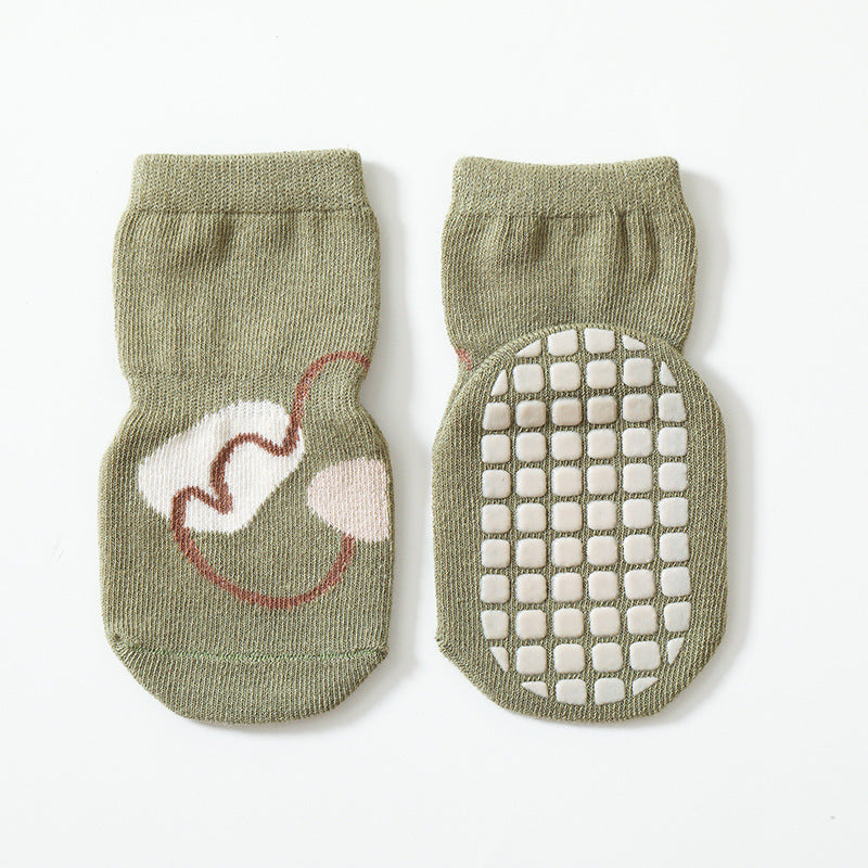 Baby Non-Slip Socks – Autumn & Winter Tube Socks Green