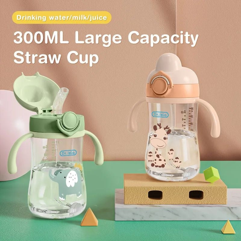 Baby Water Bottle – Portable 300ml Leakproof Sippy Cup