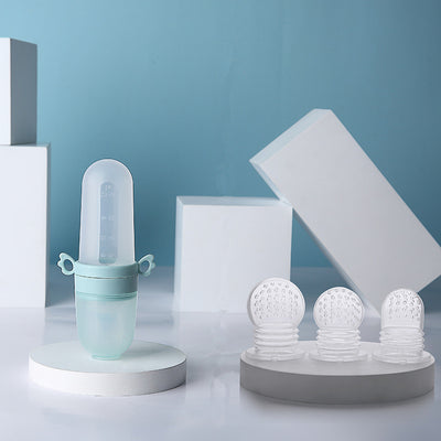 Rice Cereal Feeding Bottle – Baby Spoon Food Feeder Blue