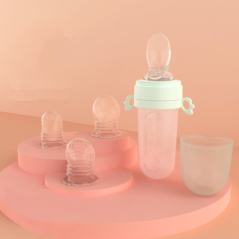 Rice Cereal Feeding Bottle – Baby Spoon Food Feeder Green