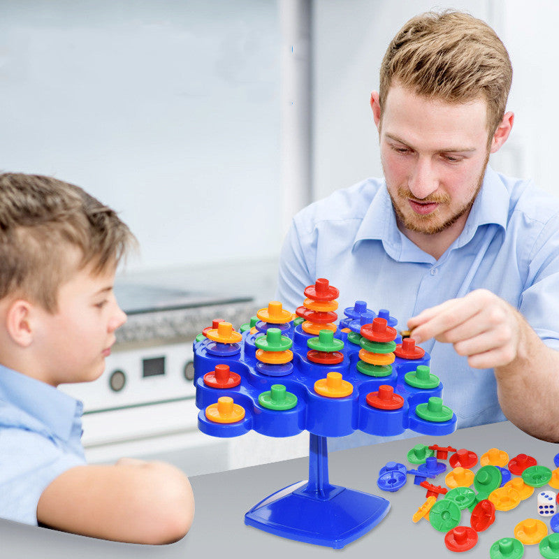Balance Stacking Board Game – Montessori Turntable Toy