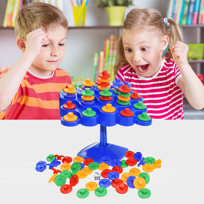 Balance Stacking Board Game – Montessori Turntable Toy