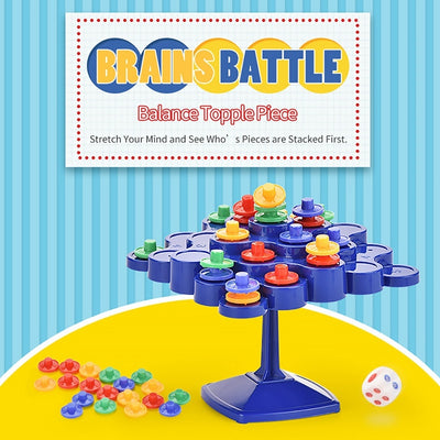 Balance Stacking Board Game – Montessori Turntable Toy