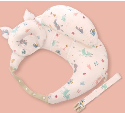 Nursing Pillow – Adjustable Maternity Breastfeeding Cushion White with pillow