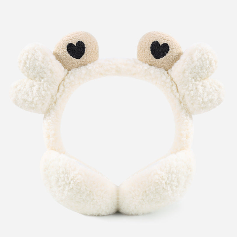 Children's Earmuffs – Velvet Windproof Winter Warmers White