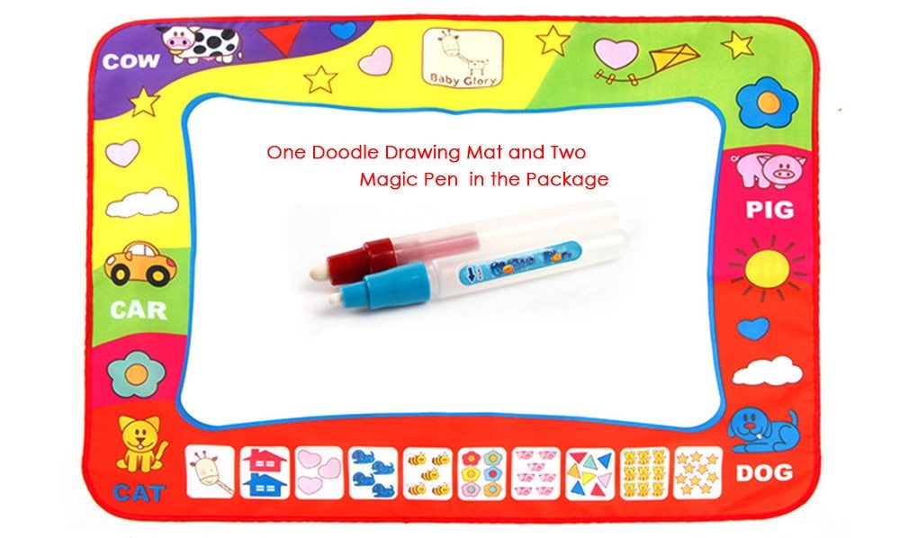Water Drawing Play Mat – Magic Pen Doodle Board for Kids 80x60cm