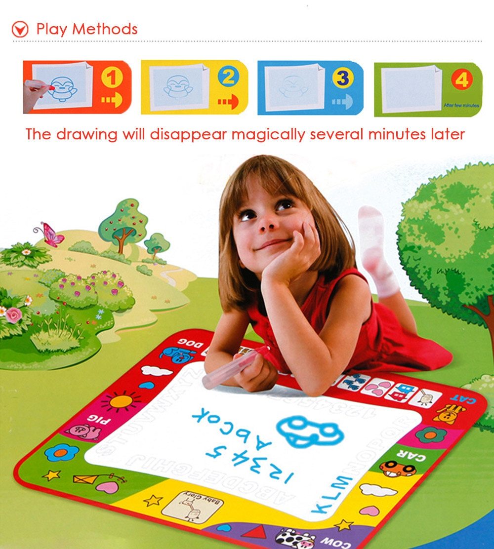 Water Drawing Play Mat – Magic Pen Doodle Board for Kids