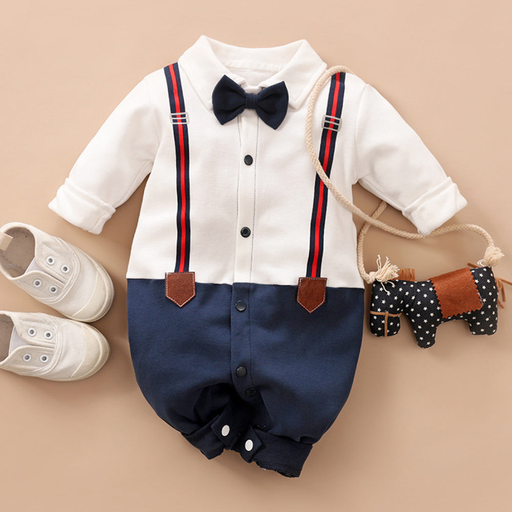 Baby Gentleman Romper – Formal One-Piece Outfit