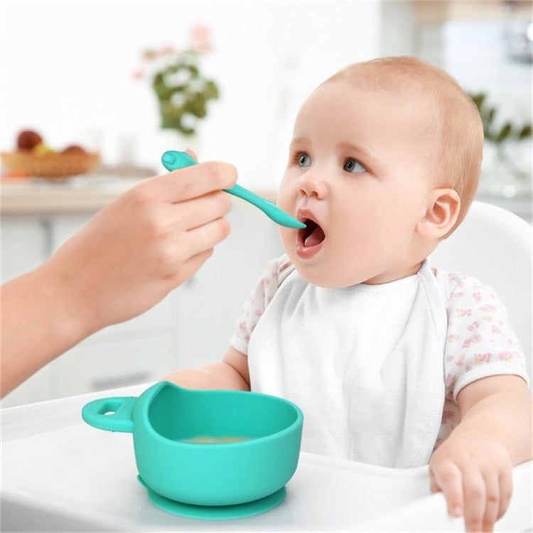 Baby Silicone Bowl – Food Grade Bowl & Spoon Set (3pcs)