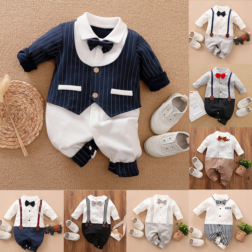Baby Gentleman Romper – Formal One-Piece Outfit