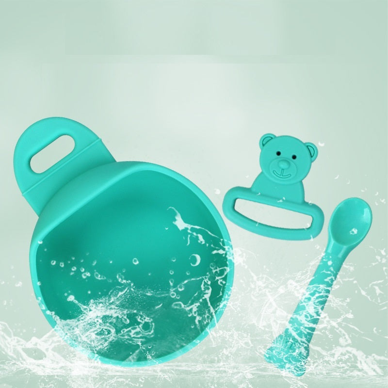 Baby Silicone Bowl – Food Grade Bowl & Spoon Set (3pcs)