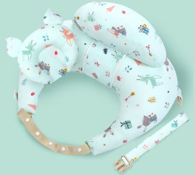 Nursing Pillow – Adjustable Maternity Breastfeeding Cushion Grren with pillow