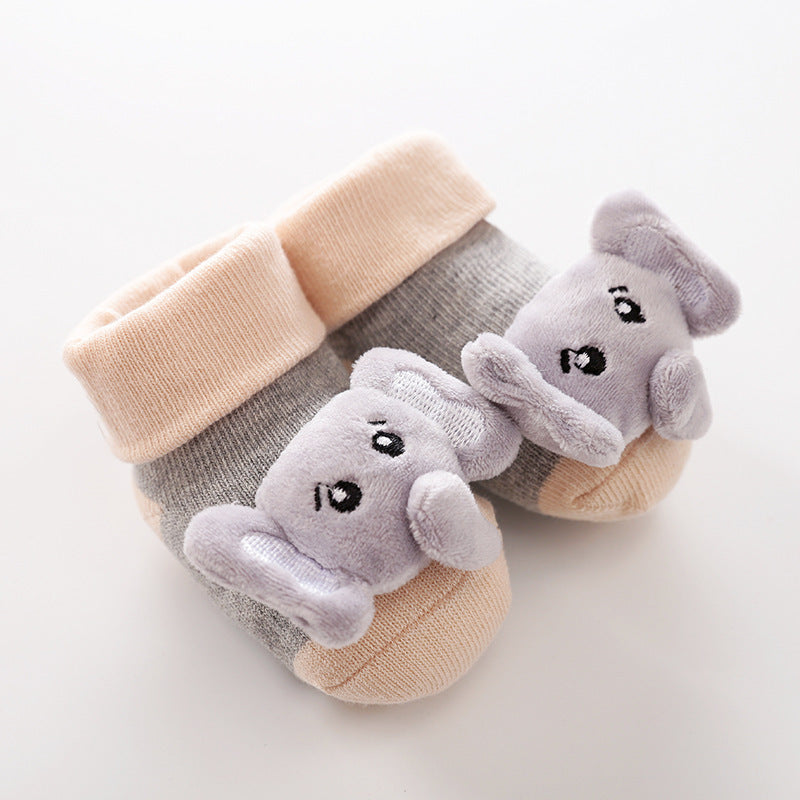 Baby Socks – Soft Cotton Anti-Slip Socks for Infants Grey