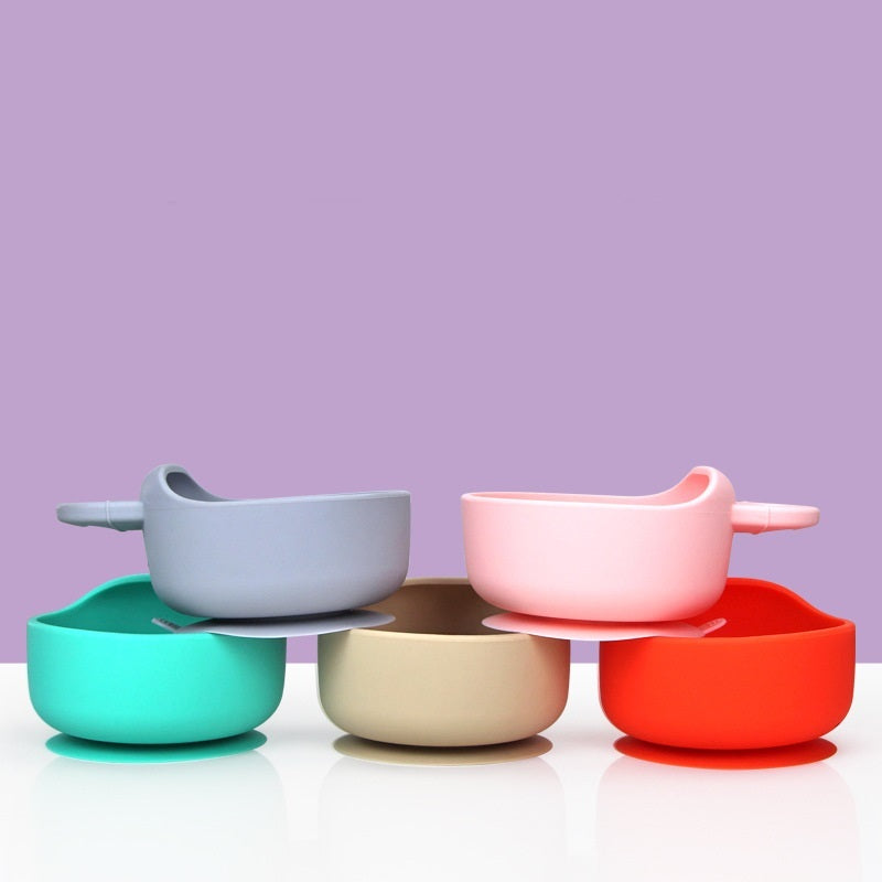 Baby Silicone Bowl – Food Grade Bowl & Spoon Set (3pcs)
