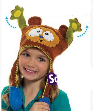 Baby Plush Hat – Soft Winter Warm Hat for Infants Monkey
