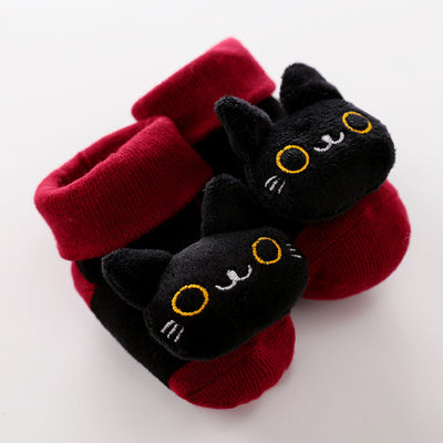 Baby Socks – Soft Cotton Anti-Slip Socks for Infants Black