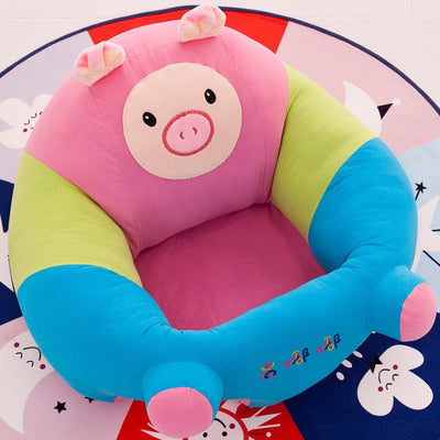 Baby Bean Bag Chair – Washable Cartoon Sofa Cover (No Filling) Piggy