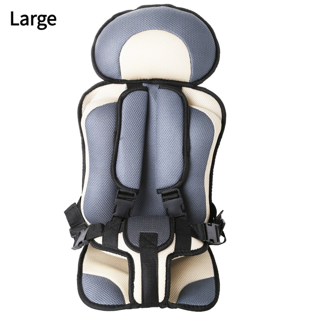 Baby Safety Seat – Portable Infant Car & Stroller Chair Pad Beige Grey large