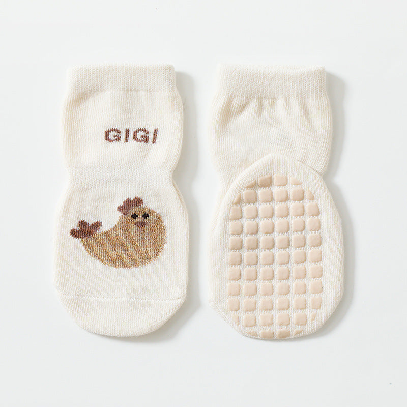 Baby Non-Slip Socks – Autumn & Winter Tube Socks White