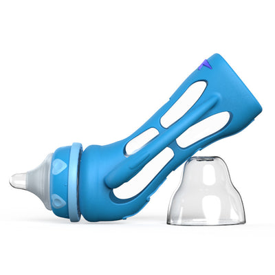 Glass Baby Bottle – Drop-Resistant Milk & Water Bottle Style D