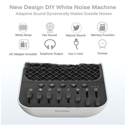 White Noise Sleep Aid – Fan & Nature Sounds with Headphone Jack