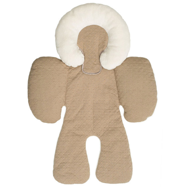 Baby Safety Car Seat Cushion – Universal Soft Support Pad Khaki