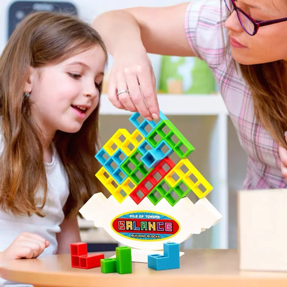 Stacking Board Game – Tower Block Puzzle for Kids & Adults