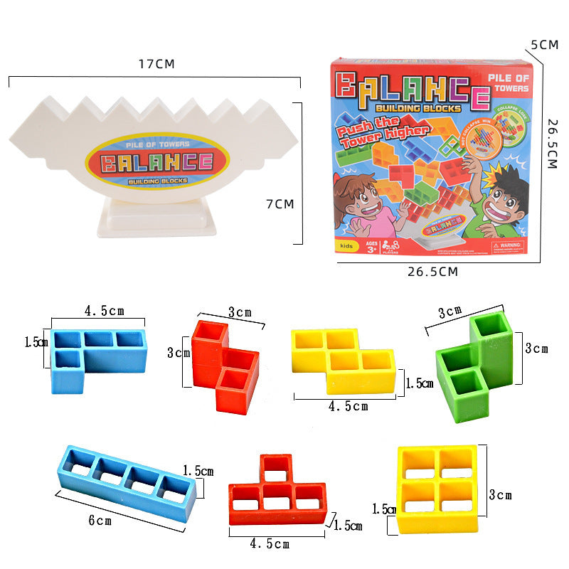 Stacking Board Game – Tower Block Puzzle for Kids & Adults