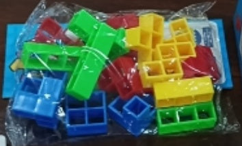 Stacking Board Game – Tower Block Puzzle for Kids & Adults Portabel opp bag 16blocks