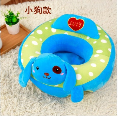 Baby Sofa Plush Toy – Cartoon Learning Seat for Toddlers Blue