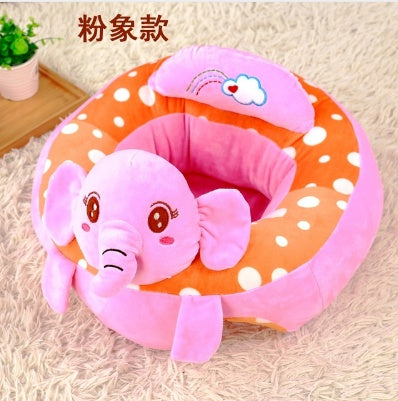 Baby Sofa Plush Toy – Cartoon Learning Seat for Toddlers Pink