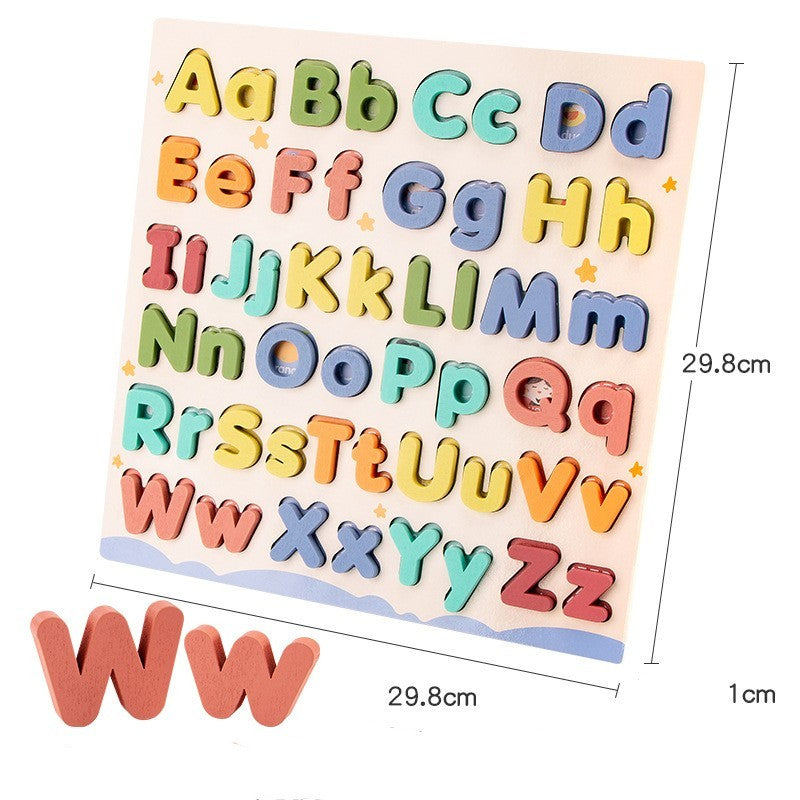 Wooden Letter Puzzle – Educational Alphabet Board for Kids