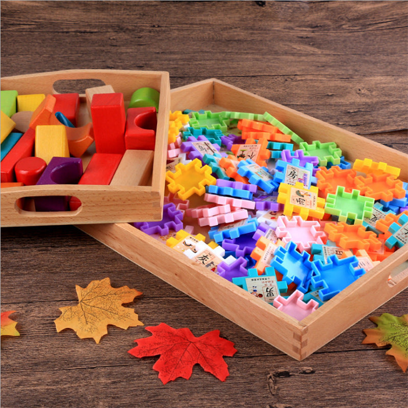 Montessori Sorting Box – Wooden Early Learning Tray