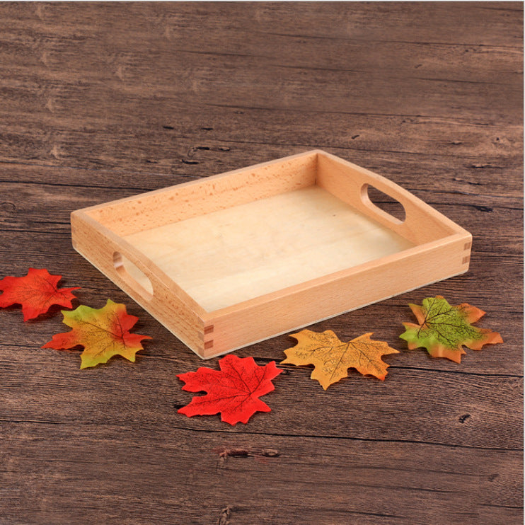 Montessori Sorting Box – Wooden Early Learning Tray Photo Color S