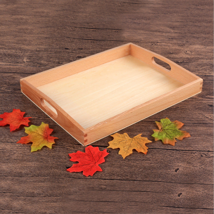 Montessori Sorting Box – Wooden Early Learning Tray Photo Color M