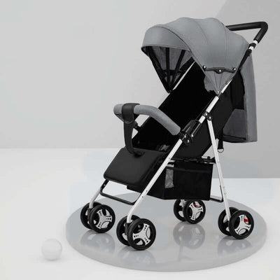 Lightweight Folding Baby Stroller Grey