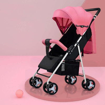 Lightweight Folding Baby Stroller Pink