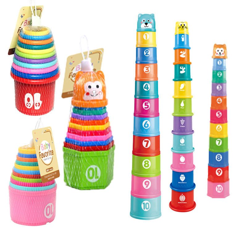 Stacking Cups for Babies - Bear Puzzle Toy Set