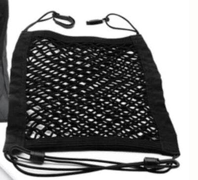 Storage net pocket between car seats