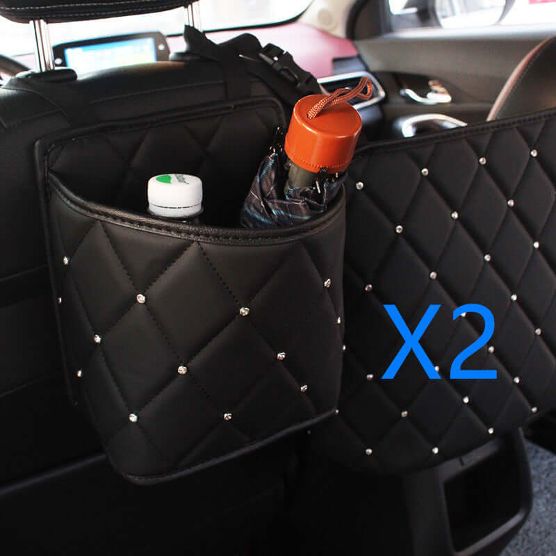 Storage net pocket between car seats C 2PCS