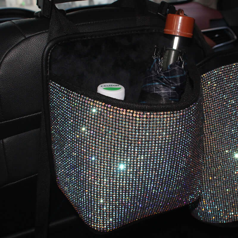 Storage net pocket between car seats E