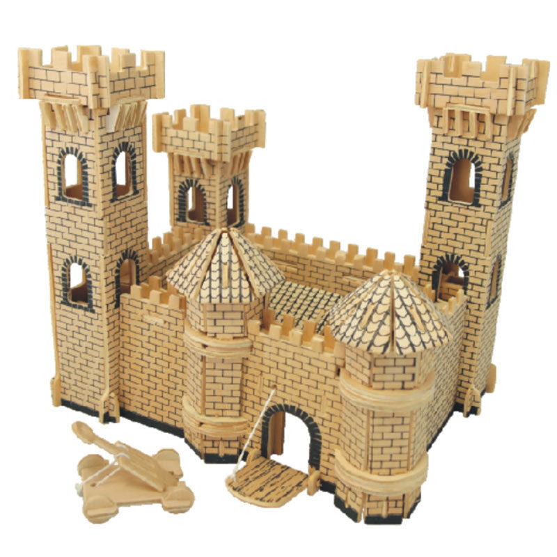 Wooden 3D Puzzle for Kids and Adults – Brain Teaser Toy Picture color
