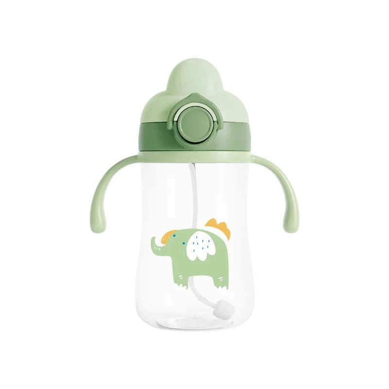 Baby Water Bottle – Portable 300ml Leakproof Sippy Cup Green