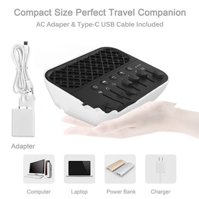 White Noise Sleep Aid – Fan & Nature Sounds with Headphone Jack