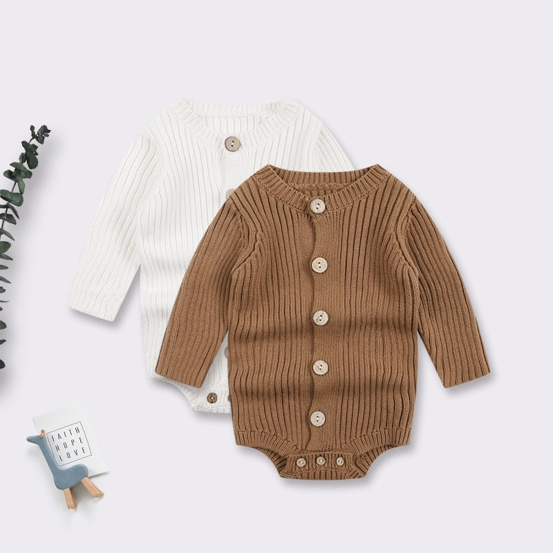 Baby Bodysuit – Knitted One-Piece Sweater Outfit for Infants