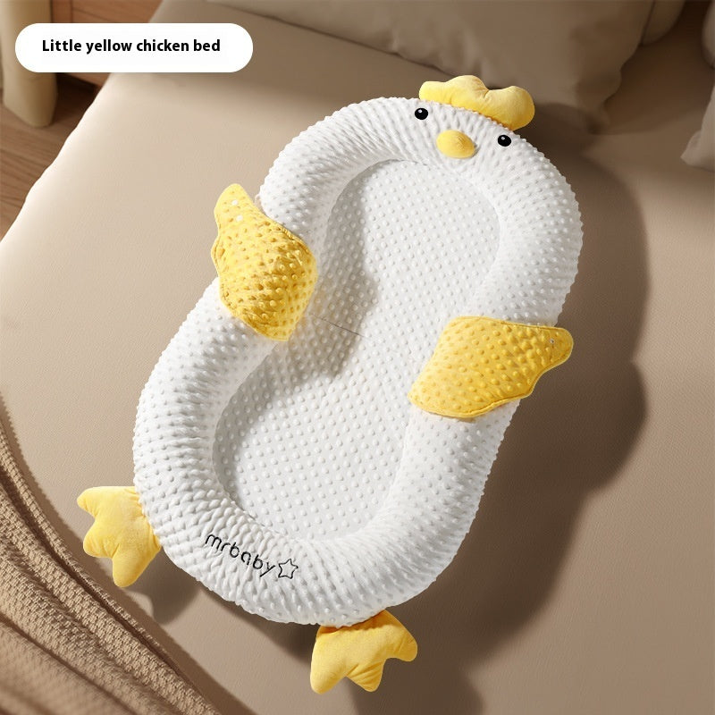 Baby Sleeping Mattress – Bed-in-Bed Newborn Slope Crib Yellow Chicken Basic Style
