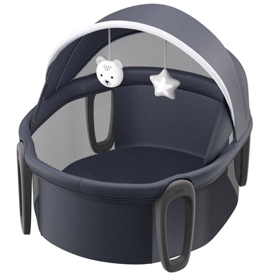 Portable Baby Bassinet – Folding Travel Dome by VEVOR Dark Gray