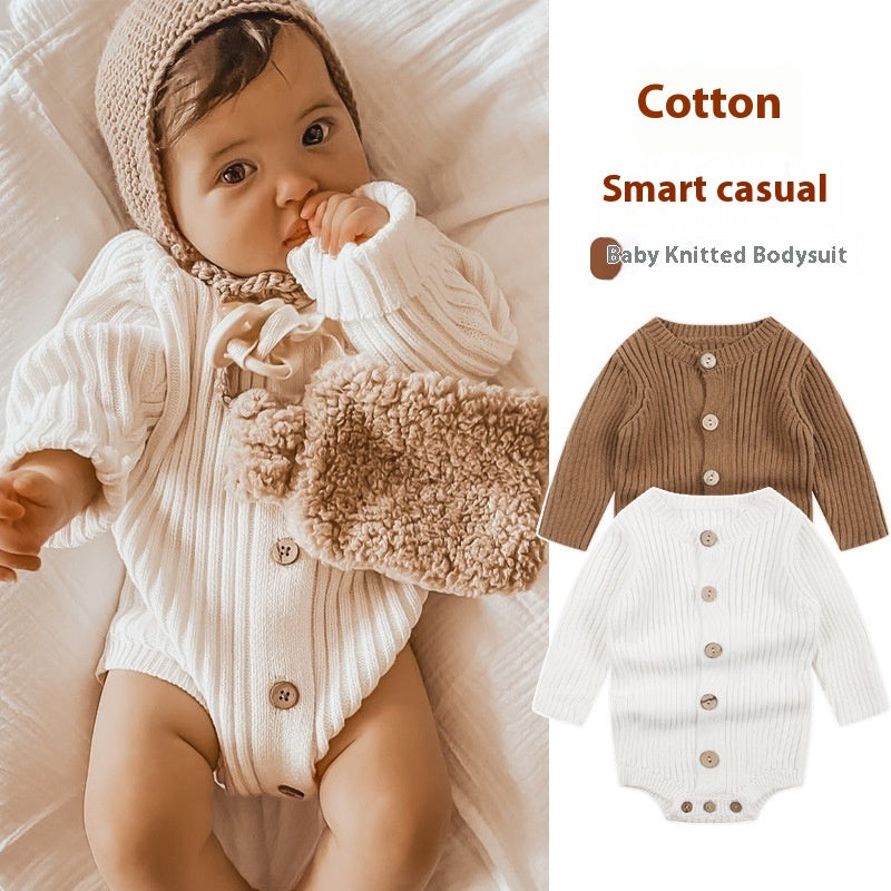 Baby Bodysuit – Knitted One-Piece Sweater Outfit for Infants